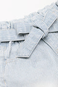 Stripe Paperbag Shorts Blue (1)
