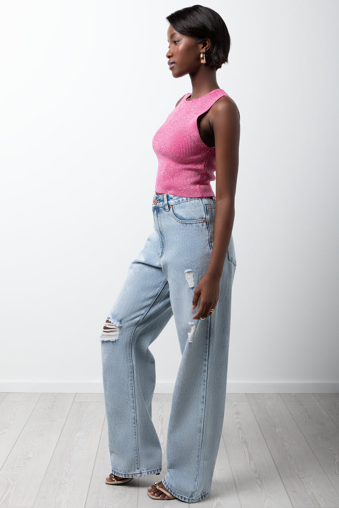 Sleeveless Vest Pink