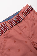 Belted Chino Shorts Pink (1)