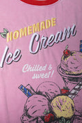 Ice Cream Short Sleeve T-Shirt Pink (1)