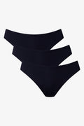 3 Pack Bikini Panties Black (1)