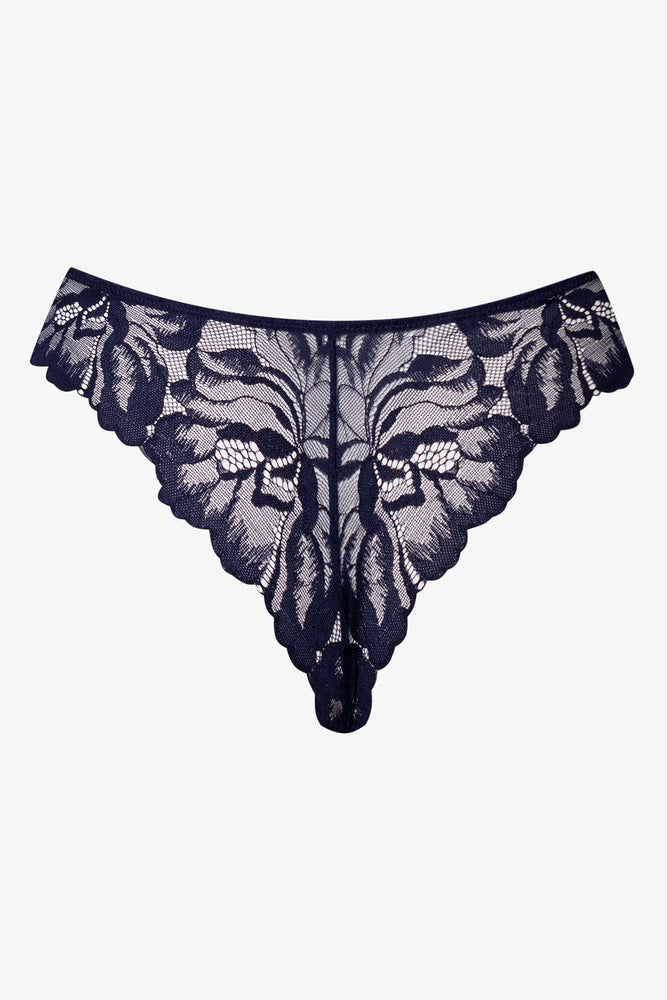 3 Pack Lace Thongs Blue And Natural (4)