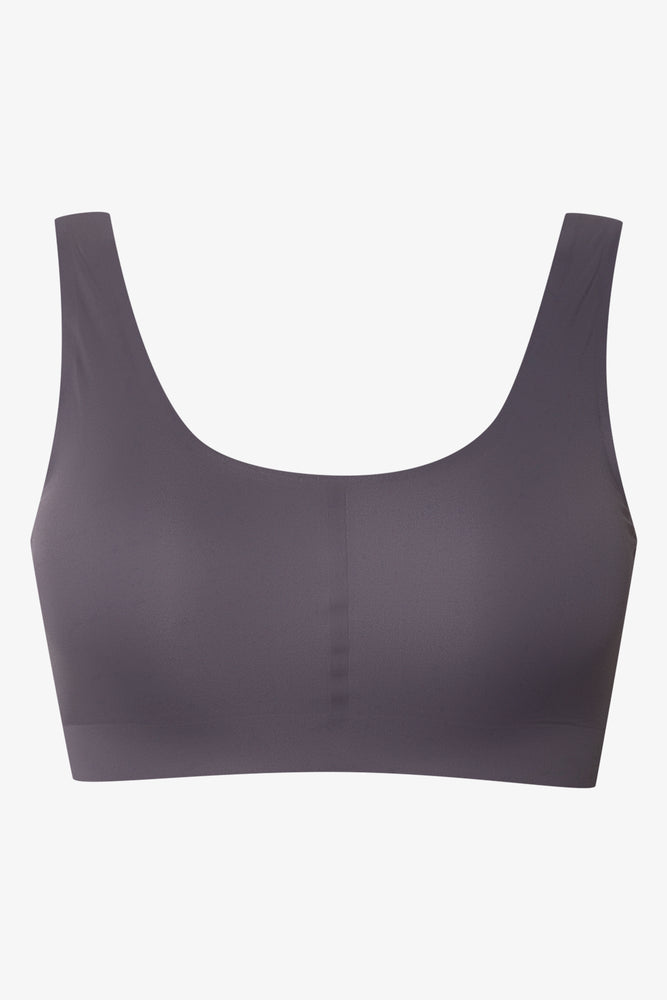 Bonded Crop Top Grey