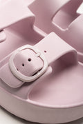 Double Buckle Slides Pink (2)
