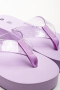 Platform Glitter Flip Flops Lilac (2)