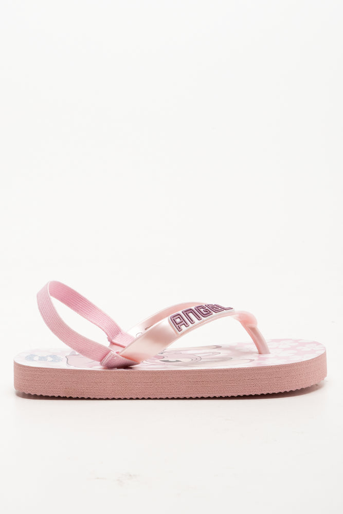 Stitch And Angel Flip Flops Pink