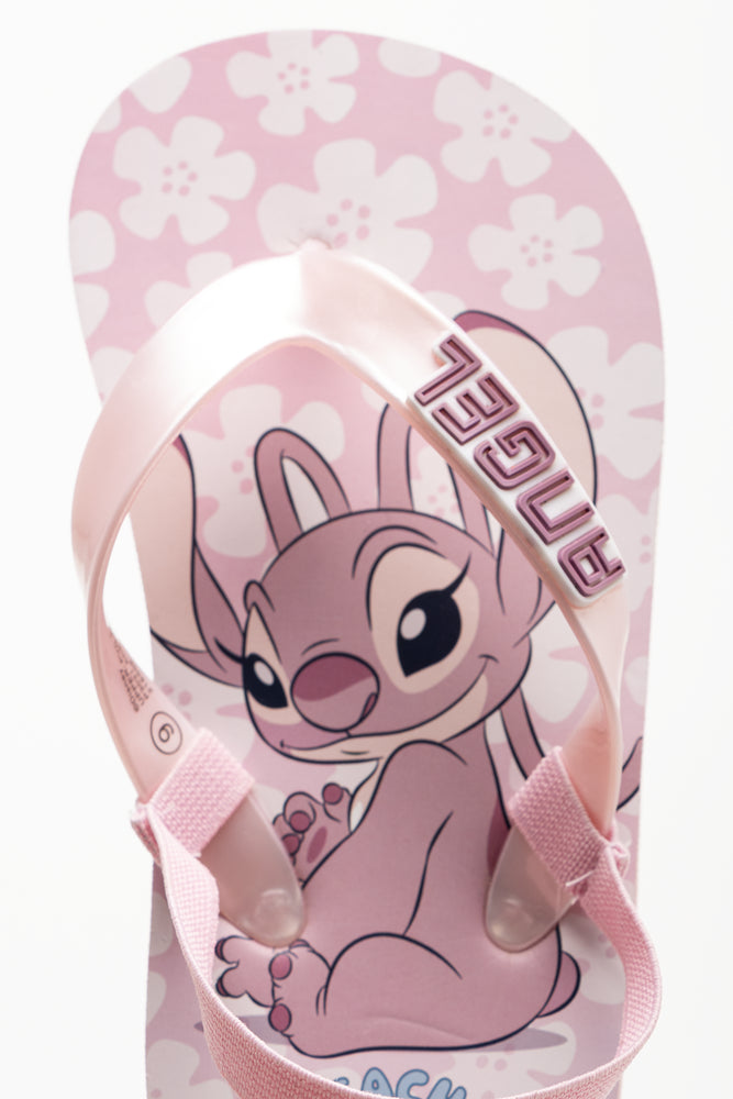 Stitch And Angel Flip Flops Pink (4)
