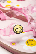 Smiley Flip Flops Pink (2)