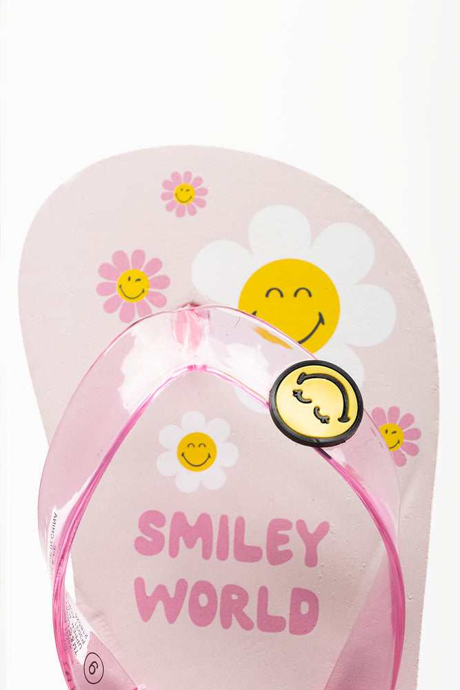 Smiley Flip Flops Pink (4)