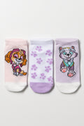 Paw Patrol 3 Pack Socks Purple