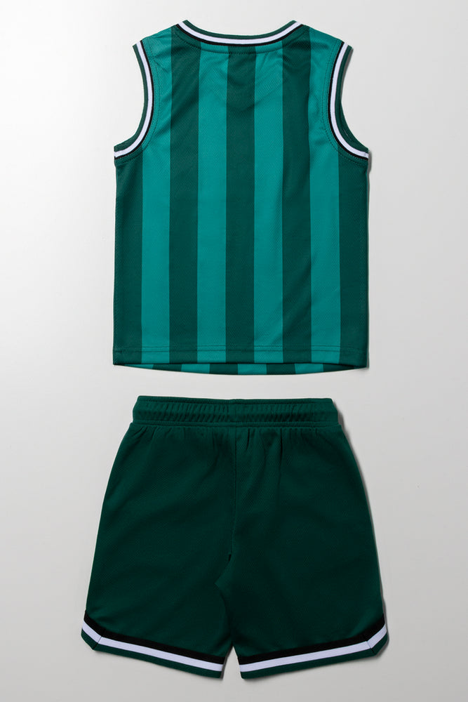 2 Piece Basketball Set Green (3)