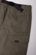 Buckle Trim Cargo Shorts Green (1)
