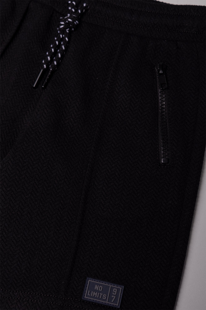 Zip Pocket Shorts Black