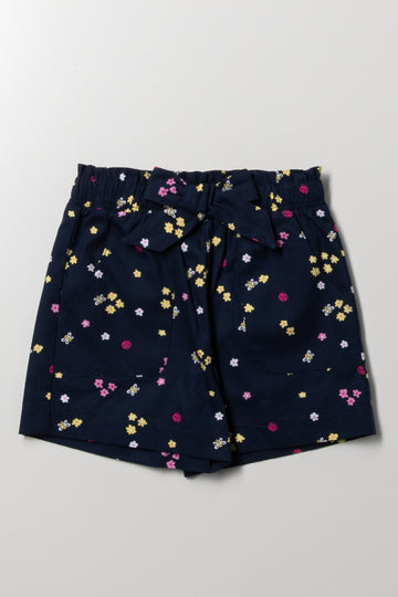 Ditsy Shorts Navy