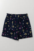 Ditsy Shorts Navy (2)