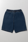 Relaxed Denim Shorts Blue (2)