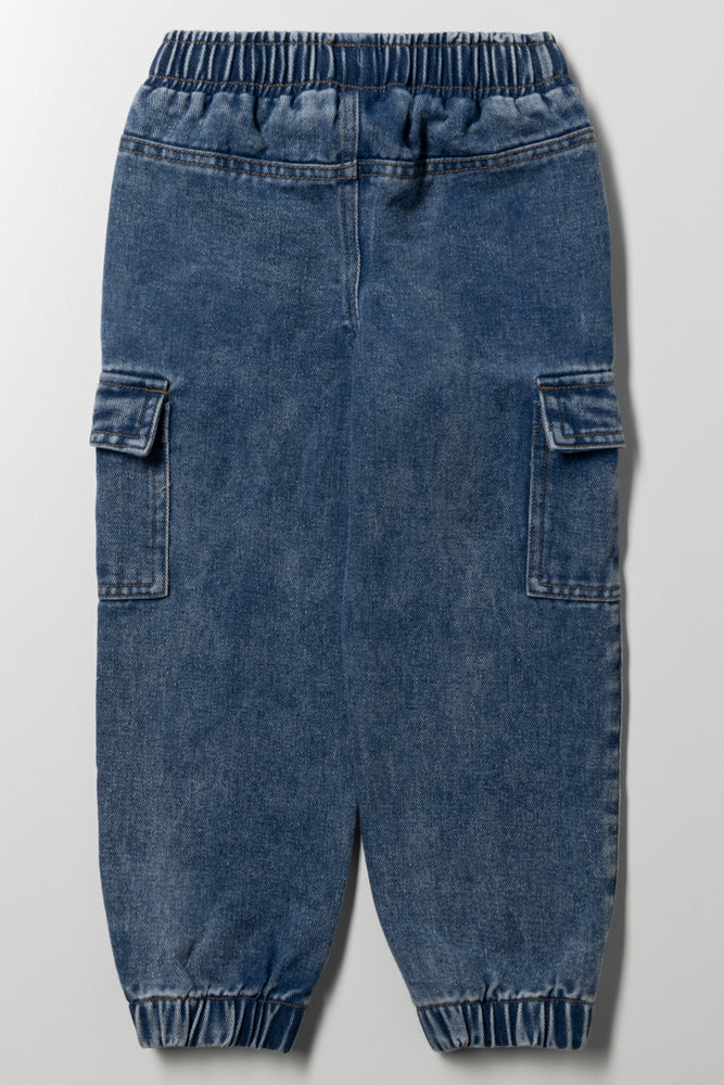 Cargo Denim Jeans Blue (2)