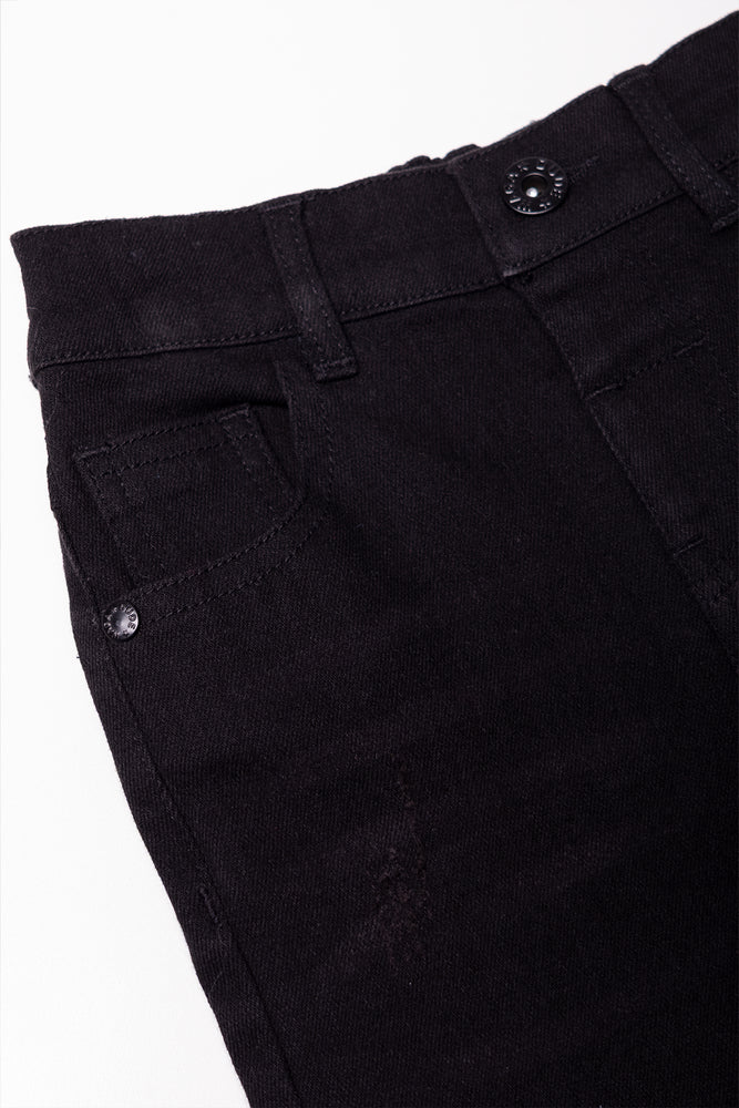Rip And Repair Skinny Denim Jean Black (1)