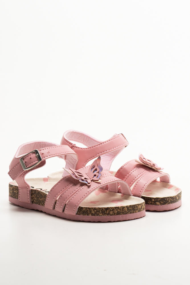 Butterfly Strappy Sandals Pink