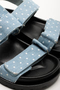 Polka Dot Sandals Blue (2)