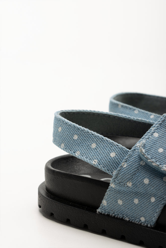 Polka Dot Sandals Blue (3)