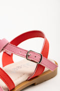 T-Bar Bow Sandals Pink (3)