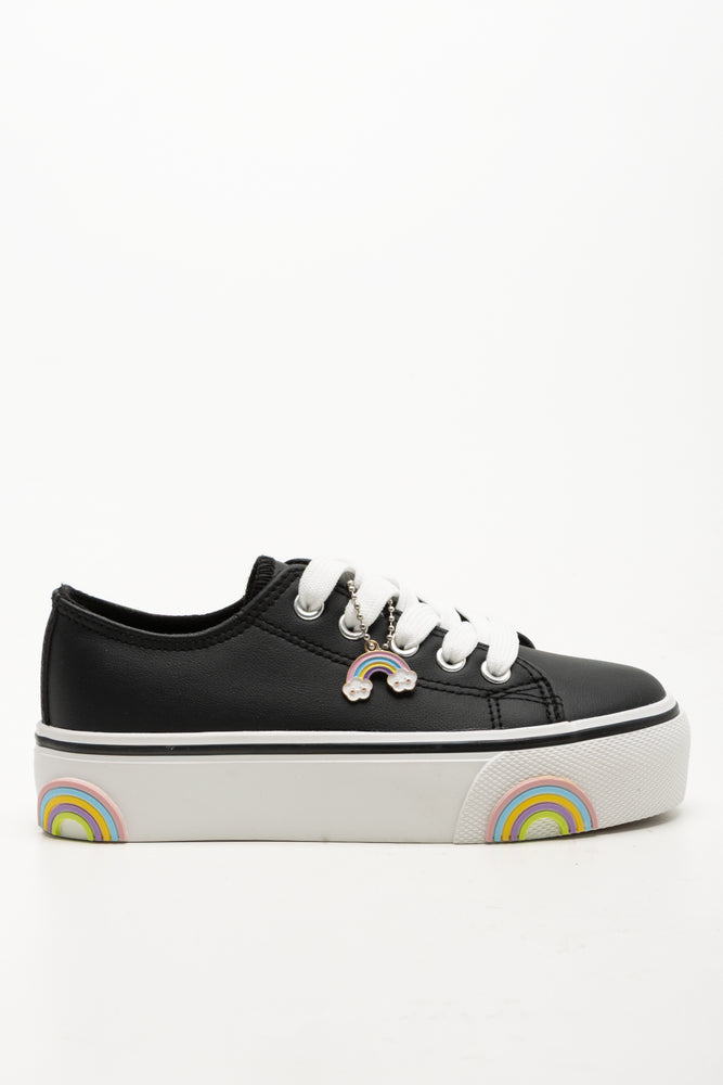 Rainbow Sneakers Black