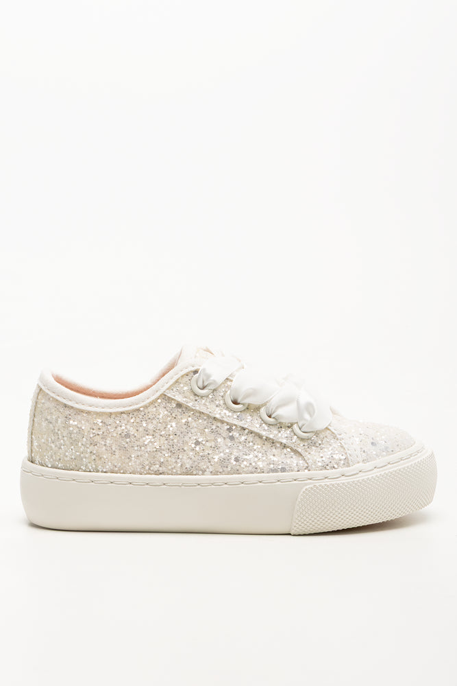 Sequin Sneakers White (1)
