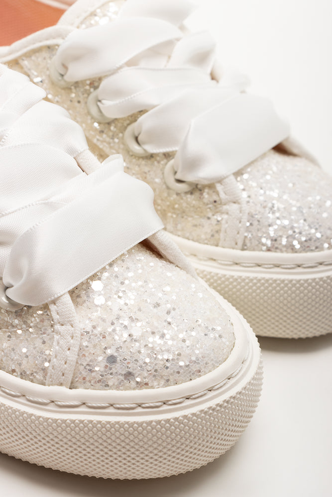 Sequin Sneakers White (2)