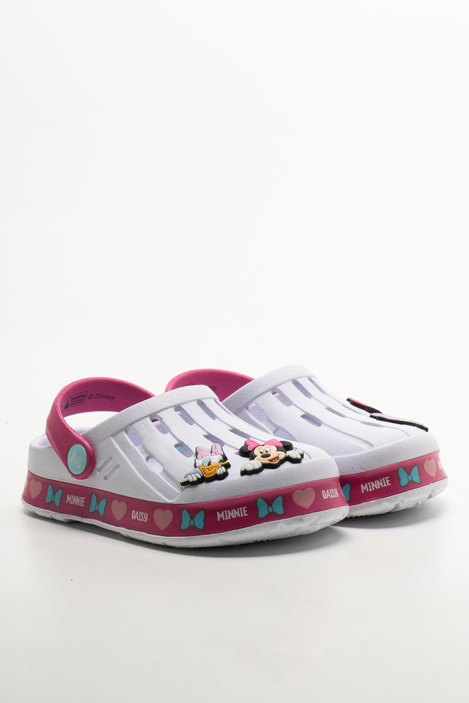 Minnie Mouse And Daisy Duck Clogs White