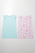 2 Pack Sleep Shirt Pink And Blue (2)