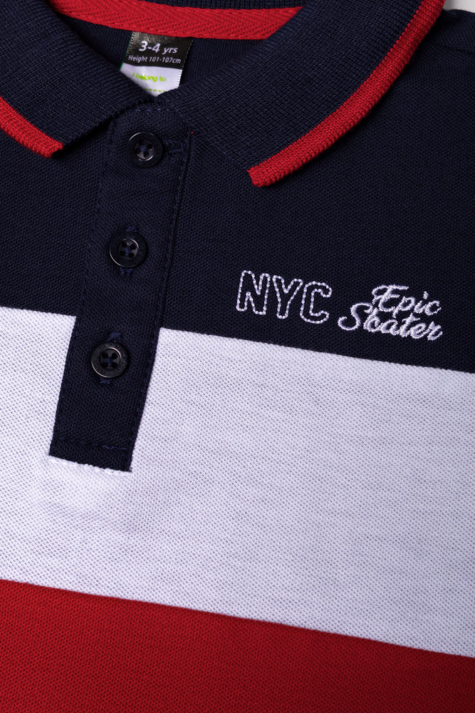 Golfer Navy And Red