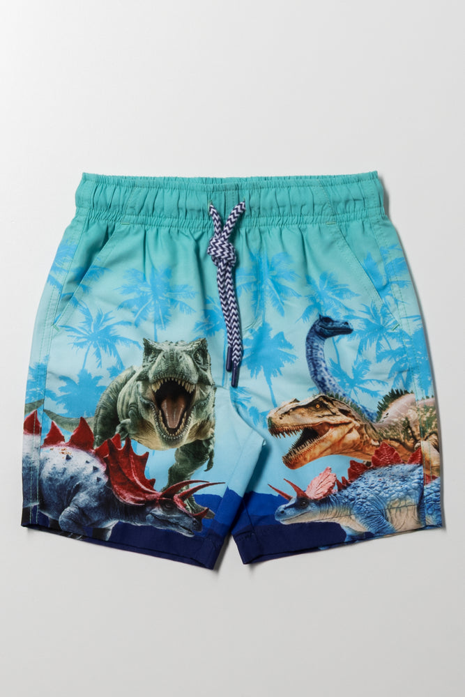 Dino Swim Shorts Turqoise