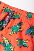 Crocodile Swim Shorts Orange (1)