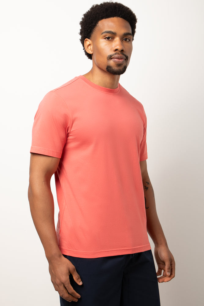 Short Sleeve Regular Fit T-Shirt Coral