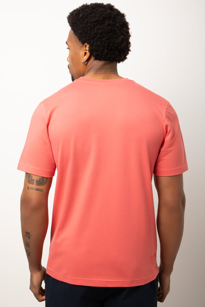 Short Sleeve Regular Fit T-Shirt Coral (2)