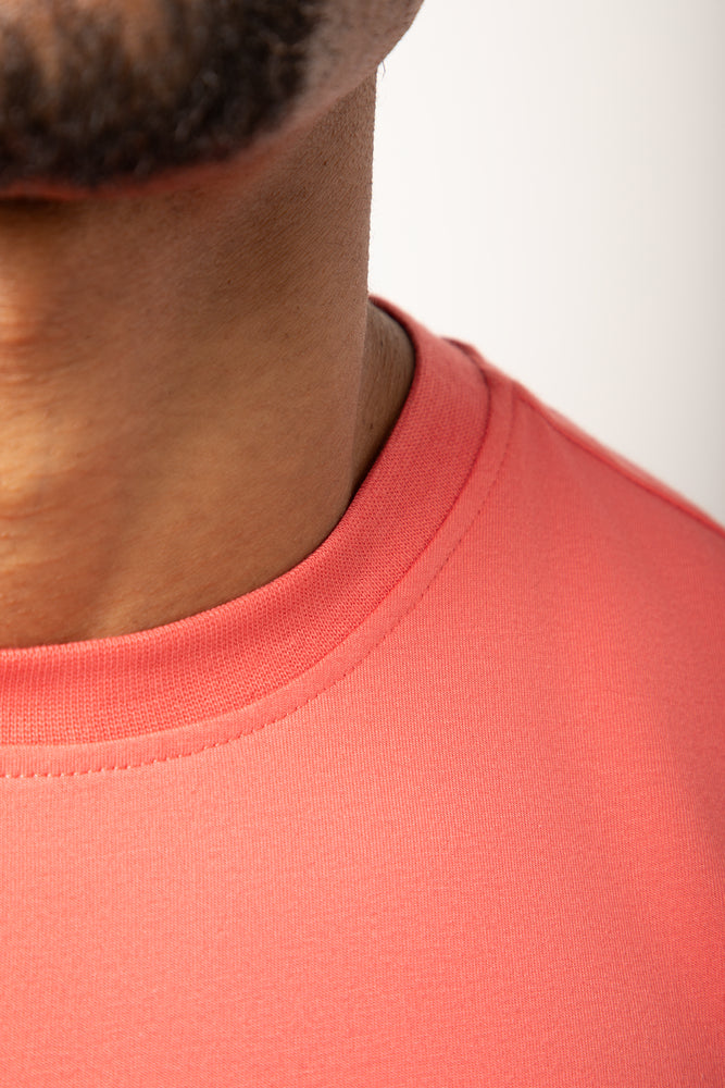 Short Sleeve Regular Fit T-Shirt Coral (4)
