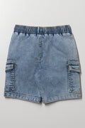 Cargo Denim Shorts Blue (2)