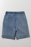 Biker Denim Shorts Blue (2)
