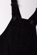 Cargo Dungaree Shorts Black (1)