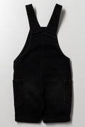 Cargo Dungaree Shorts Black (2)