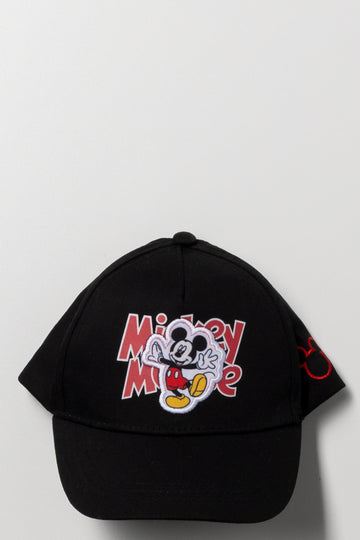Mickey Mouse Peak Cap Black