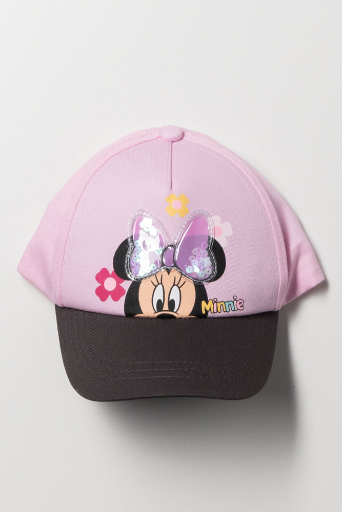 Minnie Mouse Peak Cap Pink