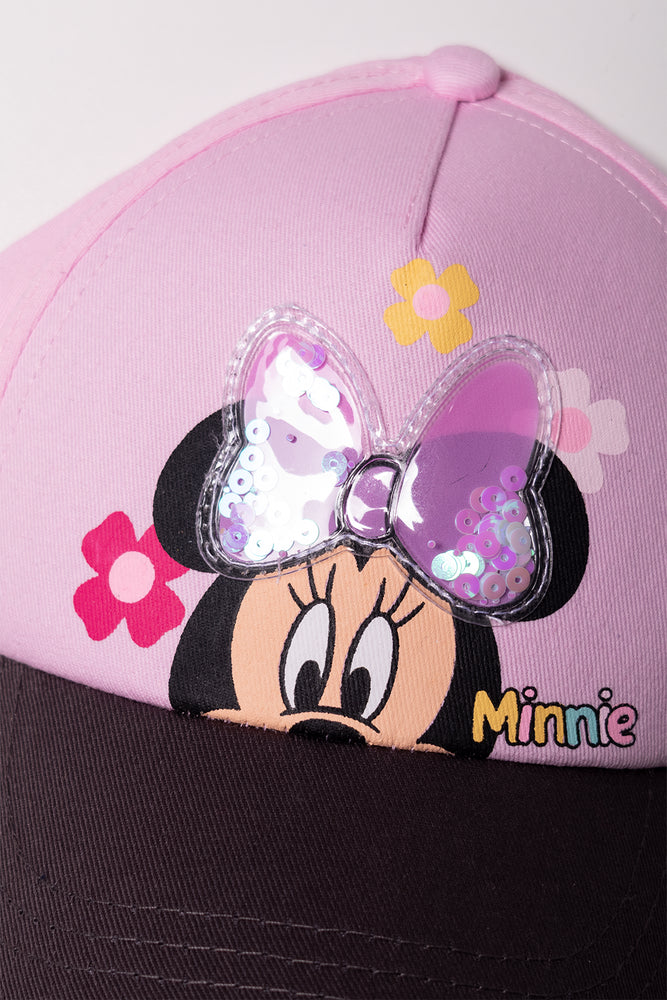 Minnie Mouse Peak Cap Pink