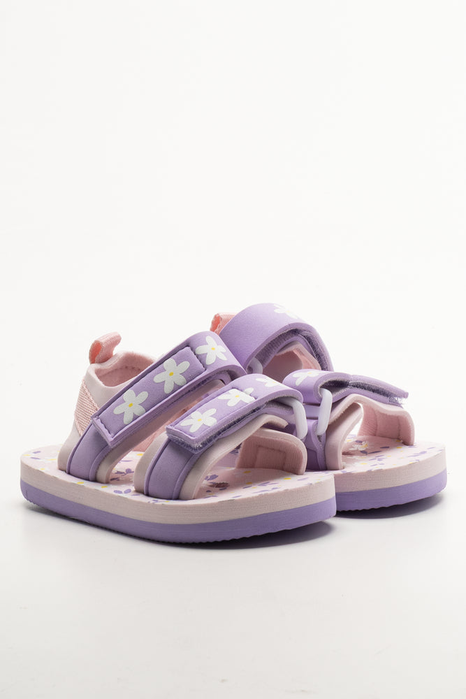 Double Strap Sandals Purple