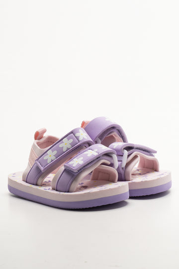 Double Strap Sandals Purple