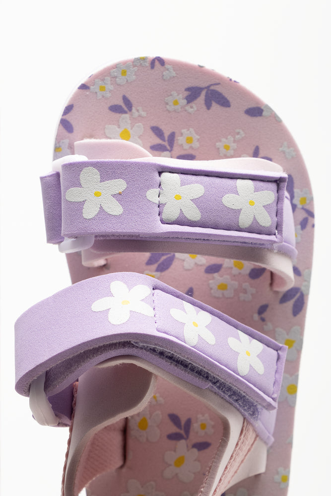 Double Strap Sandals Purple (4)