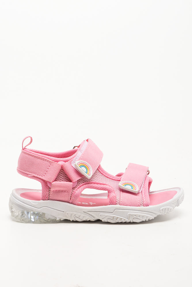 Rainbow Utility Sandals Pink