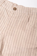 Stripe Shirt, Shorts And Waistcoat Set White And Natural (2)