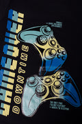 Gamer Short Sleeve Pyjama Set Black And Grey (1)